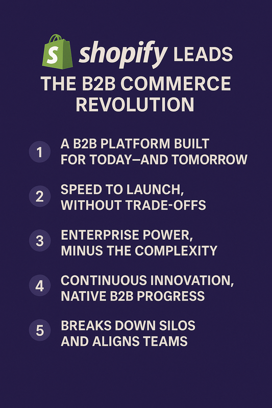 5 Reasons Shopify Leads the B2B Commerce Revolution 🚀