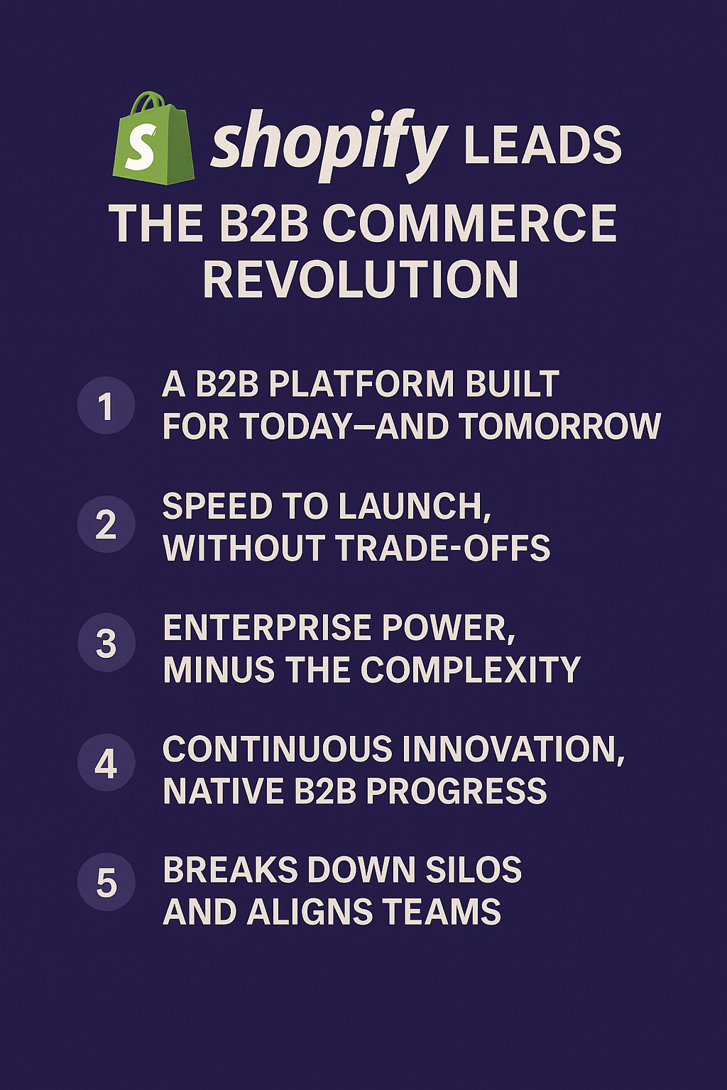 5 Reasons Shopify Leads the B2B Commerce Revolution 🚀